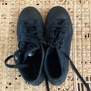 Black converse high tops size 2.5